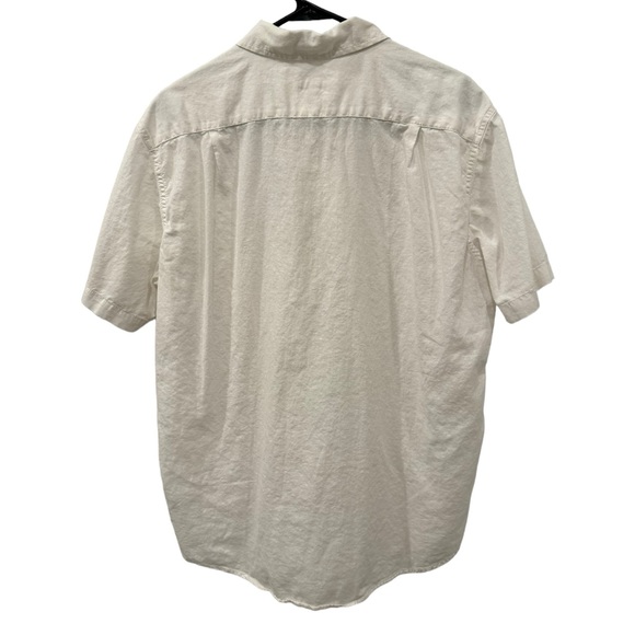 Men’s White/Off White Collared Short Sleeve Lightweight Polo Shirt. Size Large. - Picture 5 of 8